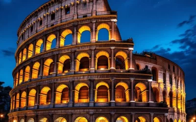 Visita Nocturna al Coliseo Romano: Una Experiencia Mágica Bajo las Estrellas
